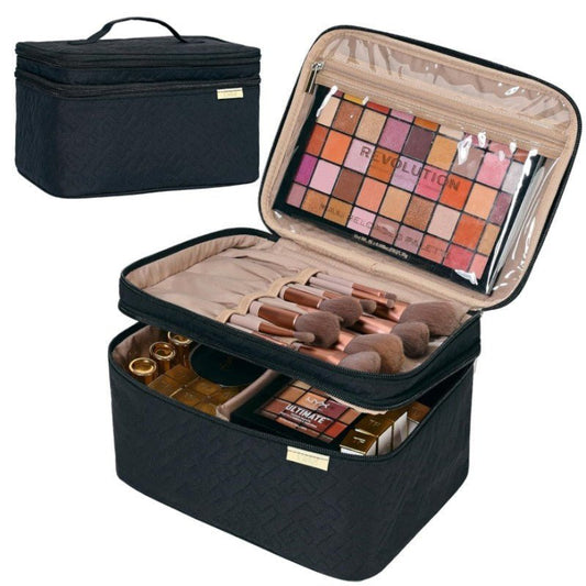 Portable Fashion Double Layer Cosmetics Bag - 9 Boss Studio Mp3 store