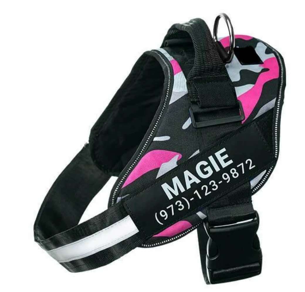 Personalized Custom Reflective Breathable Dog Harness NO PULL Adjustable Pet Harness For Small Large Dog Harness Vest With Patch - 9 Boss Studio Mp3 store