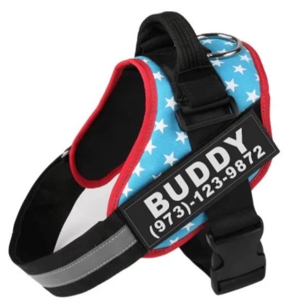 Personalized Custom Reflective Breathable Dog Harness NO PULL Adjustable Pet Harness For Small Large Dog Harness Vest With Patch - 9 Boss Studio Mp3 store