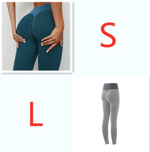 Plaid Leggings Fitness Yoga Pants Women's Seamless High Waist Breathable Gym Leggings - 9 Boss Studio Mp3 store