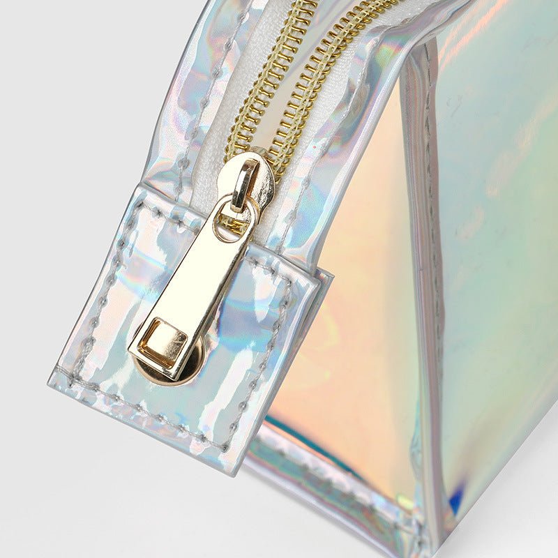 Transparent Laser Cosmetic Bag Women's Portable And Simple Waterproof - 9 Boss Studio Mp3 store