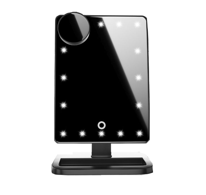 Touch Screen Makeup Mirror With 20 LED Light Bluetooth Music Speaker 10X Magnifying Mirrors Lights - 9 Boss Studio Mp3 store