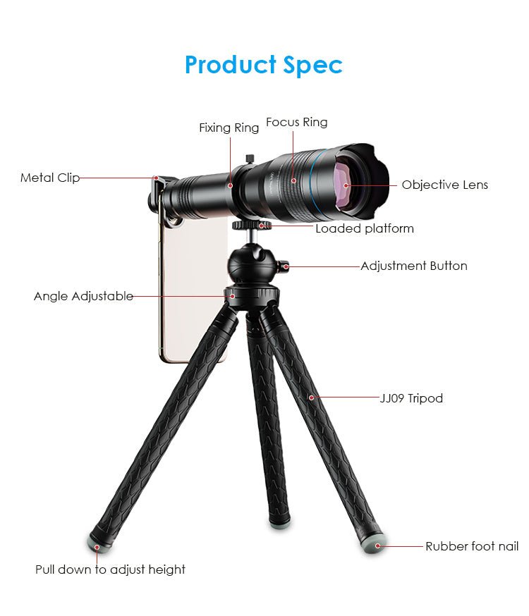 APEXEL mobile telescope telephoto lens - 9 Boss Studio Mp3 store