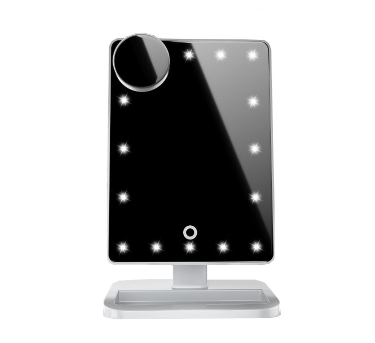 Touch Screen Makeup Mirror With 20 LED Light Bluetooth Music Speaker 10X Magnifying Mirrors Lights - 9 Boss Studio Mp3 store