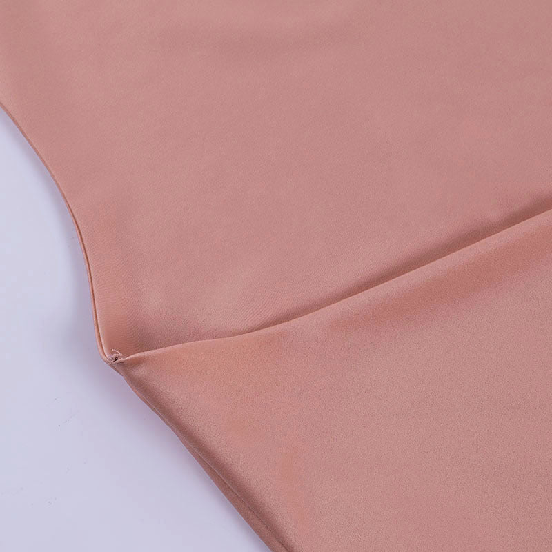 Satin Party Dress V Neck Backless Mini Sleeveless Summer Party Dress - 9 Boss Studio Mp3 store