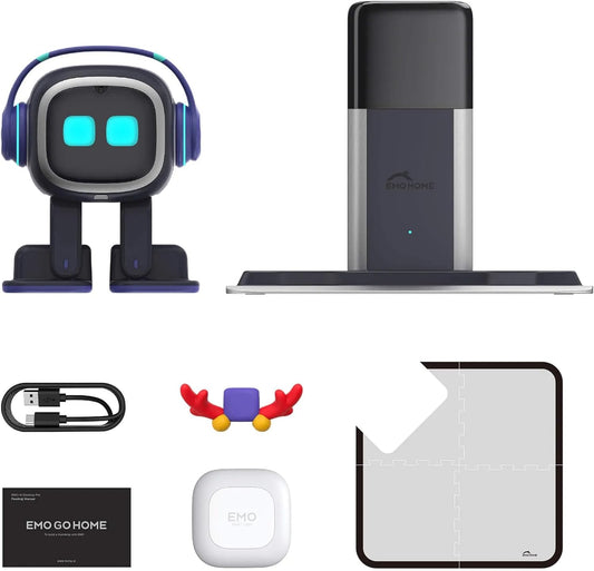 AI Desk Robot Companion - ChatGPT Enabled with Voice Commands & Dance Feature, Interactive Robot Pet with Personality, Comes with Charging Home Station - 9 Boss Studio Mp3 store