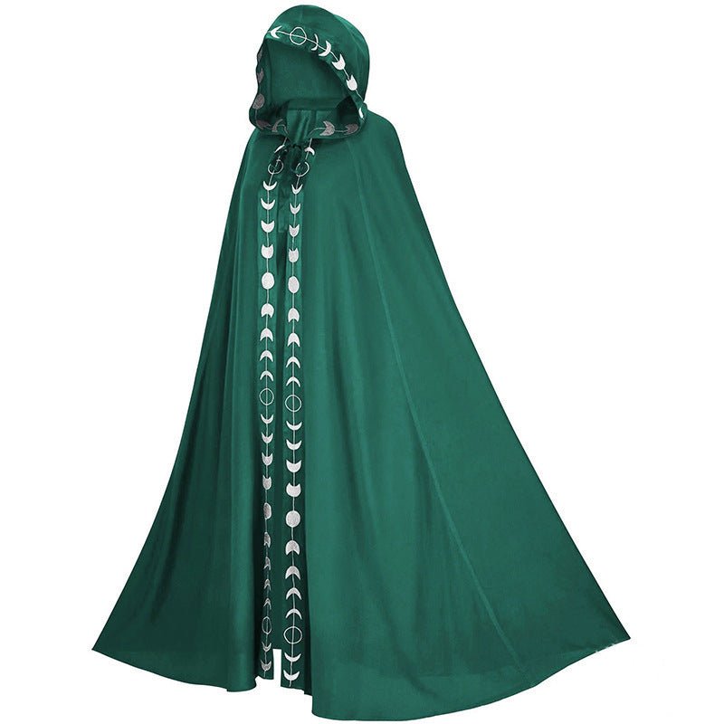 Hooded Cloak Medieval Renaissance 5 Color Printed Cloak Halloween Cosplay Costume New Fashion Festival Play Costume Halloween Costumes - 9 Boss Studio Mp3 store