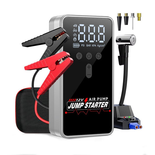 Car Battery Starter With Air Compressor 12V 2000A Car Battery Starter Digital Tire Inflator - 9 Boss Studio Mp3 store