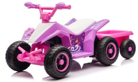 6V Battery Powered Kids Electric Vehicle, Kids Ride On ATV, 4 Wheeler Quad W Headlights, MP3, USB, Volume Control, Large Seat, Electric Ride On Toys Best Gifts For Age 3 - 6 Years Old - 9 Boss Studio Mp3 store