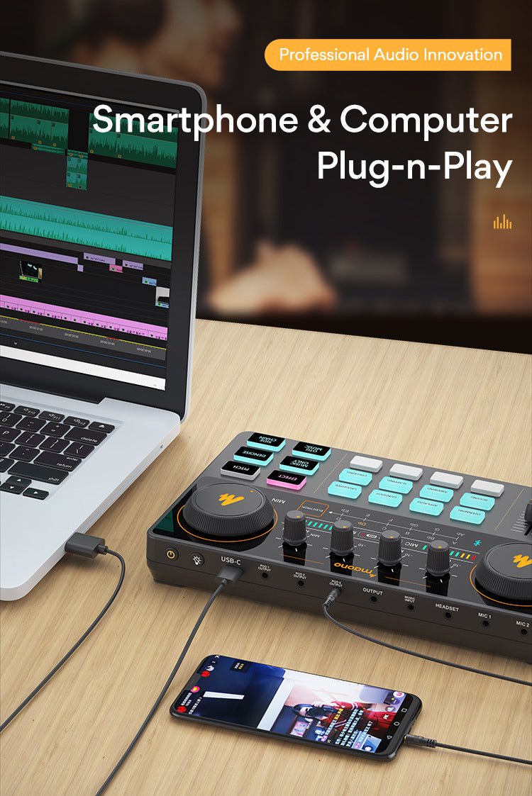 Mobile computer universal live broadcast equipment - 9 Boss Studio Mp3 store