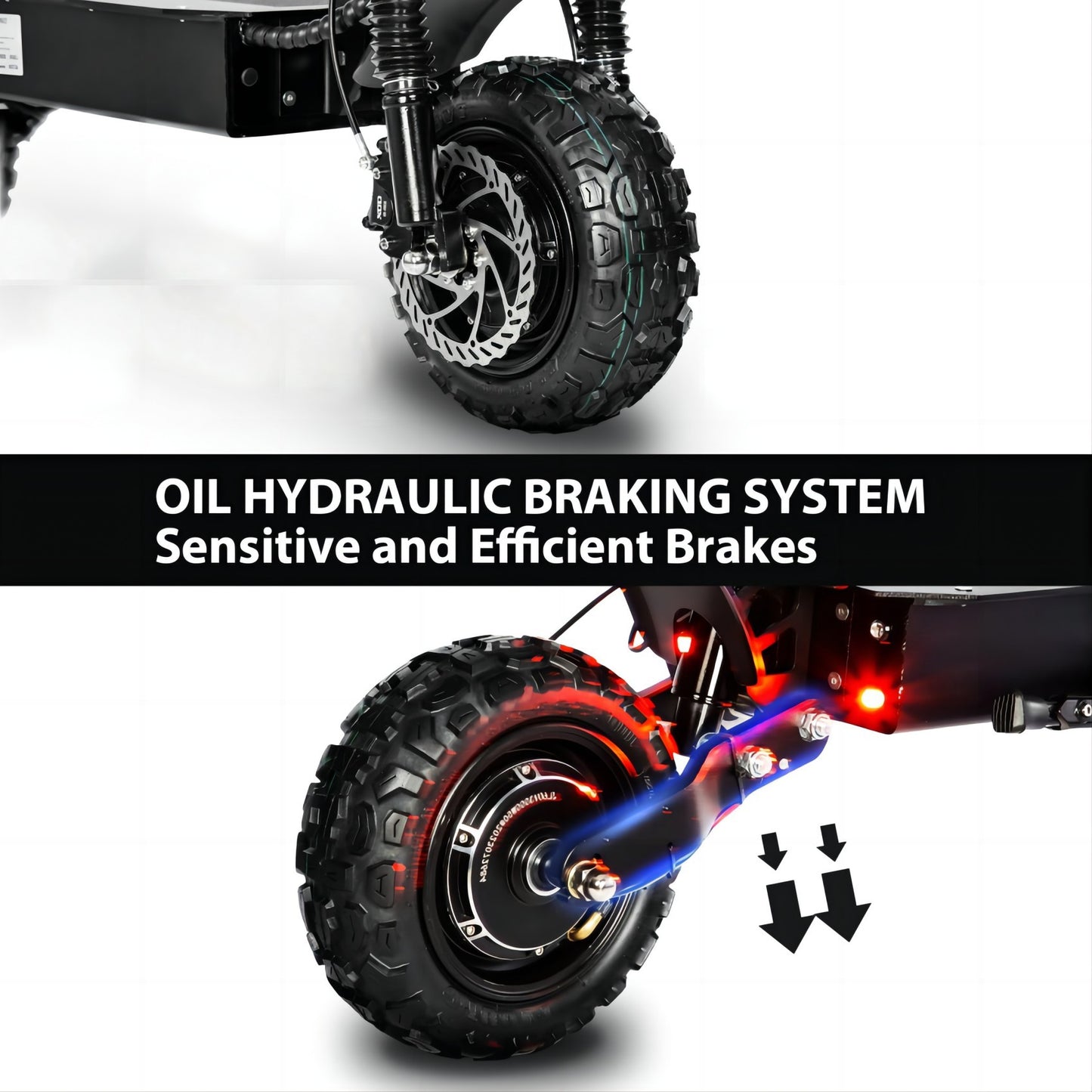 Electric Scooter With Seat, 6000W Power Dual Motor Top Speed 50MPH 60V 35Ah Battery 50 Miles Range, 11 Inch Off - Road Tires For Street Commuting And Limit Offroad - 9 Boss Studio Mp3 store