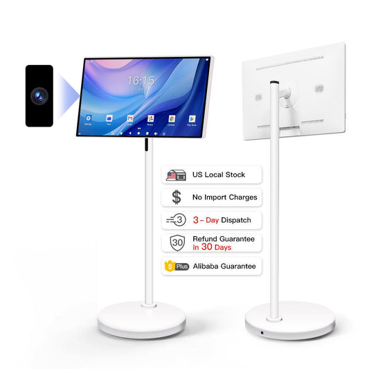 24 Inch Touch Screen 8 - core CPU Android OS 128GB Rotation Monitor Built - in Battery With 13MP Camera Rollable Smart Portable TV - 9 Boss Studio Mp3 store