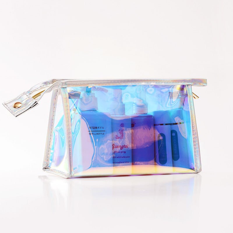 Transparent Laser Cosmetic Bag Women's Portable And Simple Waterproof - 9 Boss Studio Mp3 store