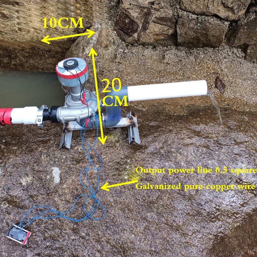 Micro Hydroelectric Generator 500 Watts 50hz 220 Volts High Power With Monitoring TV Lighting Computer Outdoor - 9 Boss Studio Mp3 store