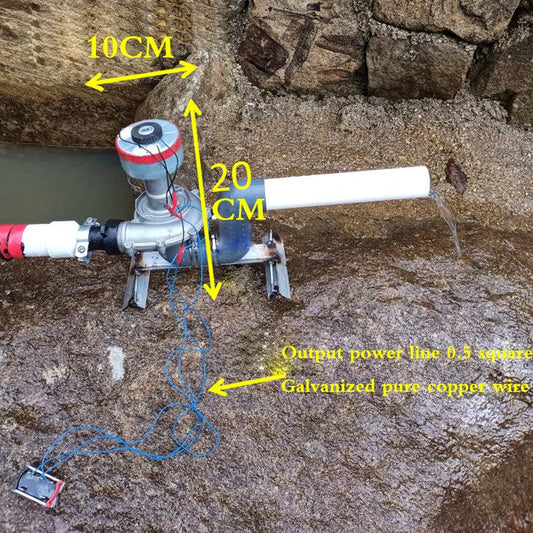 Micro Hydroelectric Generator 500 Watts 50hz 220 Volts High Power With Monitoring TV Lighting Computer Outdoor - 9 Boss Studio Mp3 store