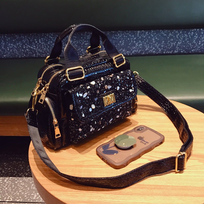 Large Capacity Versatile Portable Shoulder Bag Diamond Casual Women Bag - 9 Boss Studio Mp3 store