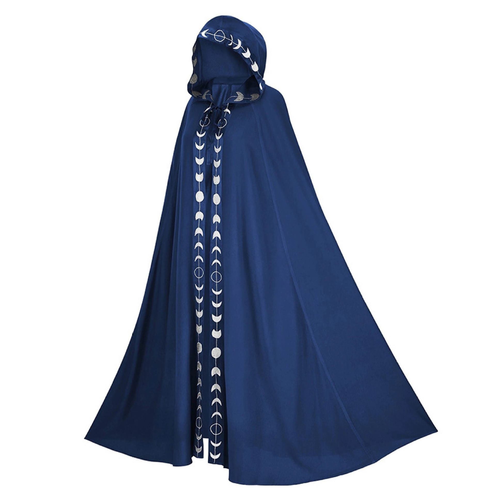 Hooded Cloak Medieval Renaissance 5 Color Printed Cloak Halloween Cosplay Costume New Fashion Festival Play Costume Halloween Costumes - 9 Boss Studio Mp3 store