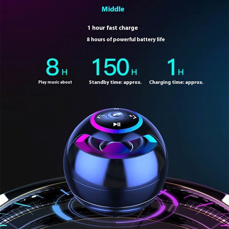 Colorful Light Bluetooth Audio Super Dynamic Bass Boost Portable Small Speaker Mini High Sound Quality Large Volume - 9 Boss Studio Mp3 store