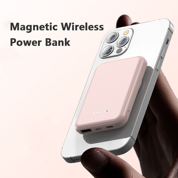 Mini Fast Charging Magnetic Wireless Power Bank 5000 MAh Portable - 9 Boss Studio Mp3 store