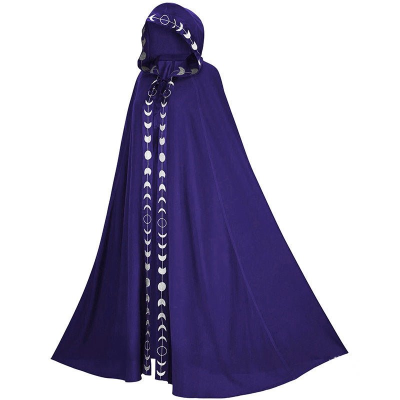 Hooded Cloak Medieval Renaissance 5 Color Printed Cloak Halloween Cosplay Costume New Fashion Festival Play Costume Halloween Costumes - 9 Boss Studio Mp3 store