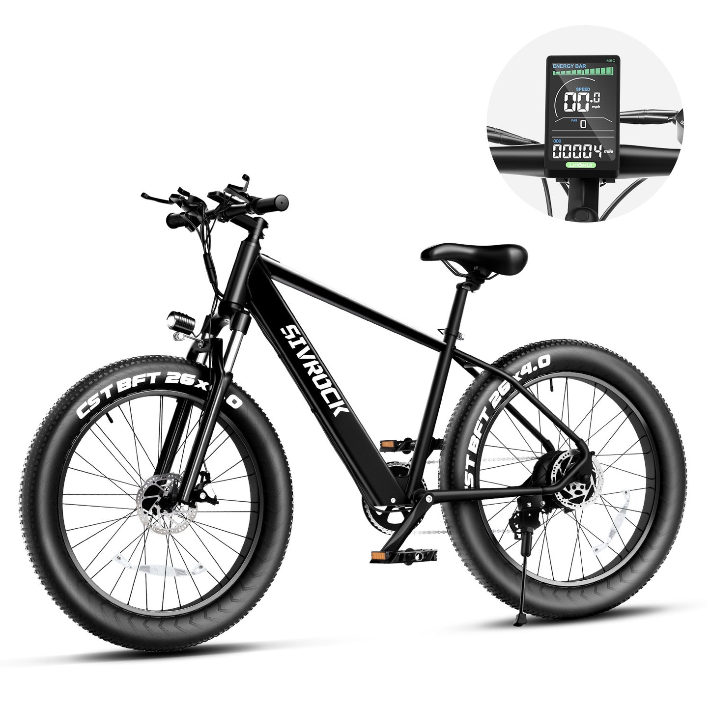 Professional Electric Bike For Adults, 26 X 4.0 Inches Fat Tire Electric Mountain Bicycle, 1000W Motor 48V 15Ah Ebike For Trail Riding, Excursion And Commute, UL And GCC Certified - 9 Boss Studio Mp3 store