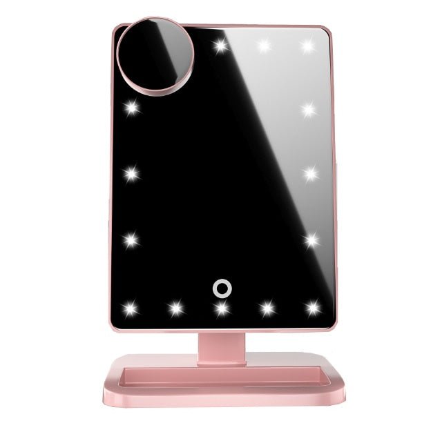 Touch Screen Makeup Mirror With 20 LED Light Bluetooth Music Speaker 10X Magnifying Mirrors Lights - 9 Boss Studio Mp3 store