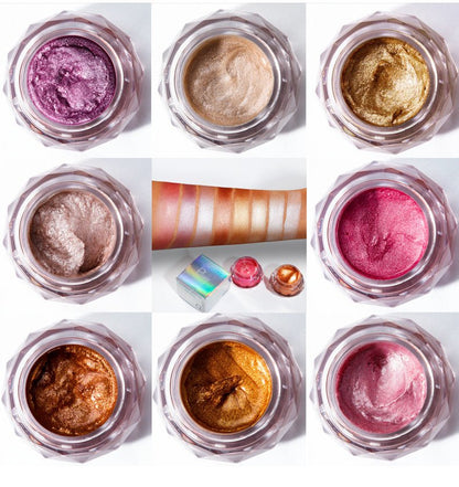 Face Highlighter Jelly Gel Mermaid Eyeshadow Glow Body Glitter Festival Makeup Iluminador Gold Liquid Highlighter Bronzer - 9 Boss Studio Mp3 store