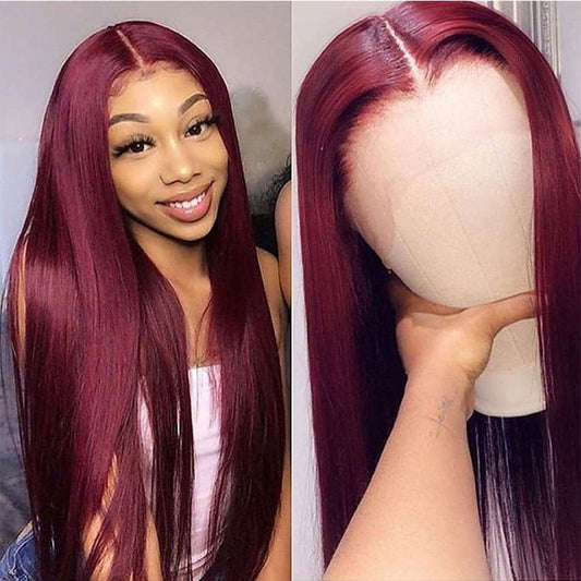 Full Headgear Long Straight Front Lace Wig Smooth Hair - 9 Boss Studio Mp3 store