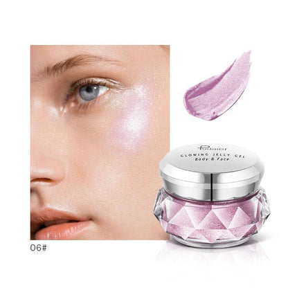 Face Highlighter Jelly Gel Mermaid Eyeshadow Glow Body Glitter Festival Makeup Iluminador Gold Liquid Highlighter Bronzer - 9 Boss Studio Mp3 store