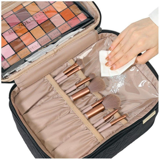 Portable Fashion Double Layer Cosmetics Bag - 9 Boss Studio Mp3 store