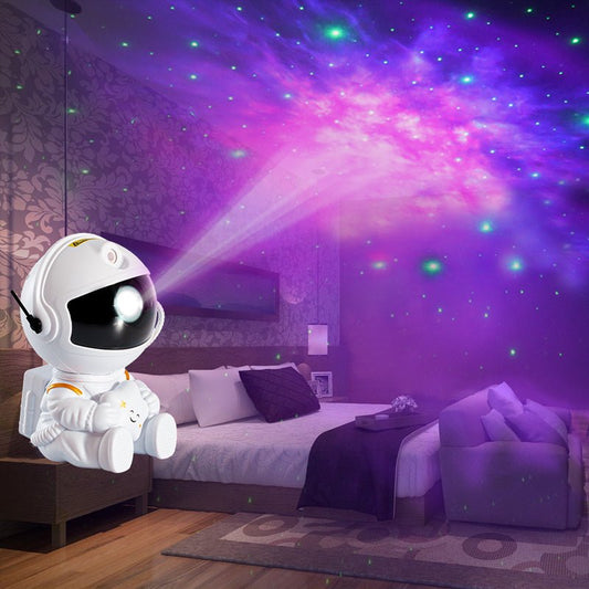 Mini Version Of Astronaut Star Projection Lamp Creative Gift Atmosphere Decorative Lamp Colorful Flowing Starry Night Light - 9 Boss Studio Mp3 store