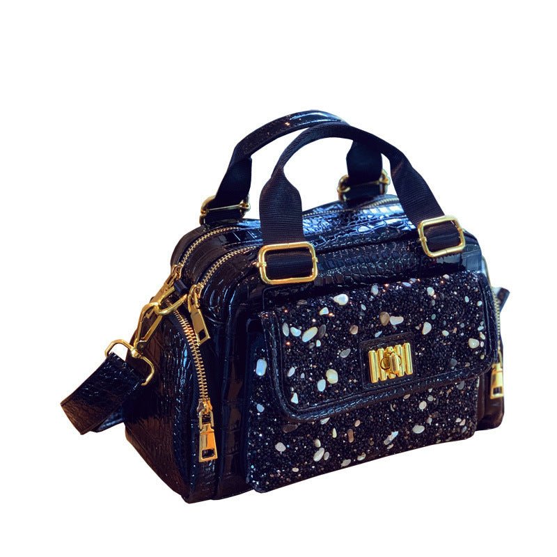 Large Capacity Versatile Portable Shoulder Bag Diamond Casual Women Bag - 9 Boss Studio Mp3 store