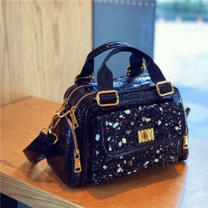 Large Capacity Versatile Portable Shoulder Bag Diamond Casual Women Bag - 9 Boss Studio Mp3 store