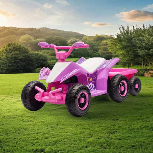 6V Battery Powered Kids Electric Vehicle, Kids Ride On ATV, 4 Wheeler Quad W Headlights, MP3, USB, Volume Control, Large Seat, Electric Ride On Toys Best Gifts For Age 3 - 6 Years Old - 9 Boss Studio Mp3 store