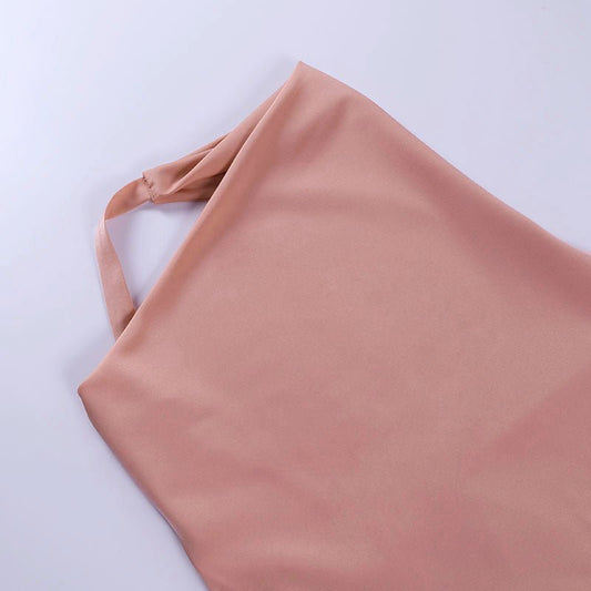 Satin Party Dress V Neck Backless Mini Sleeveless Summer Party Dress - 9 Boss Studio Mp3 store