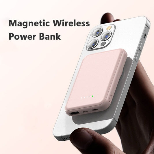 Mini Fast Charging Magnetic Wireless Power Bank 5000 MAh Portable - 9 Boss Studio Mp3 store