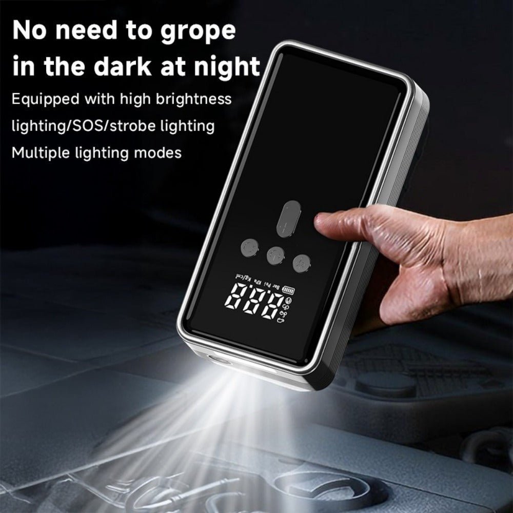 Car Battery Starter With Air Compressor 12V 2000A Car Battery Starter Digital Tire Inflator - 9 Boss Studio Mp3 store