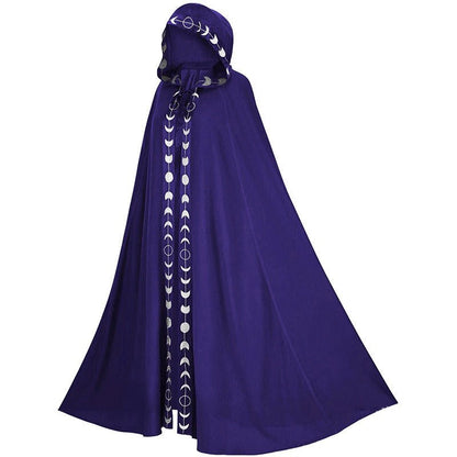 Hooded Cloak Medieval Renaissance 5 Color Printed Cloak Halloween Cosplay Costume New Fashion Festival Play Costume Halloween Costumes - 9 Boss Studio Mp3 store